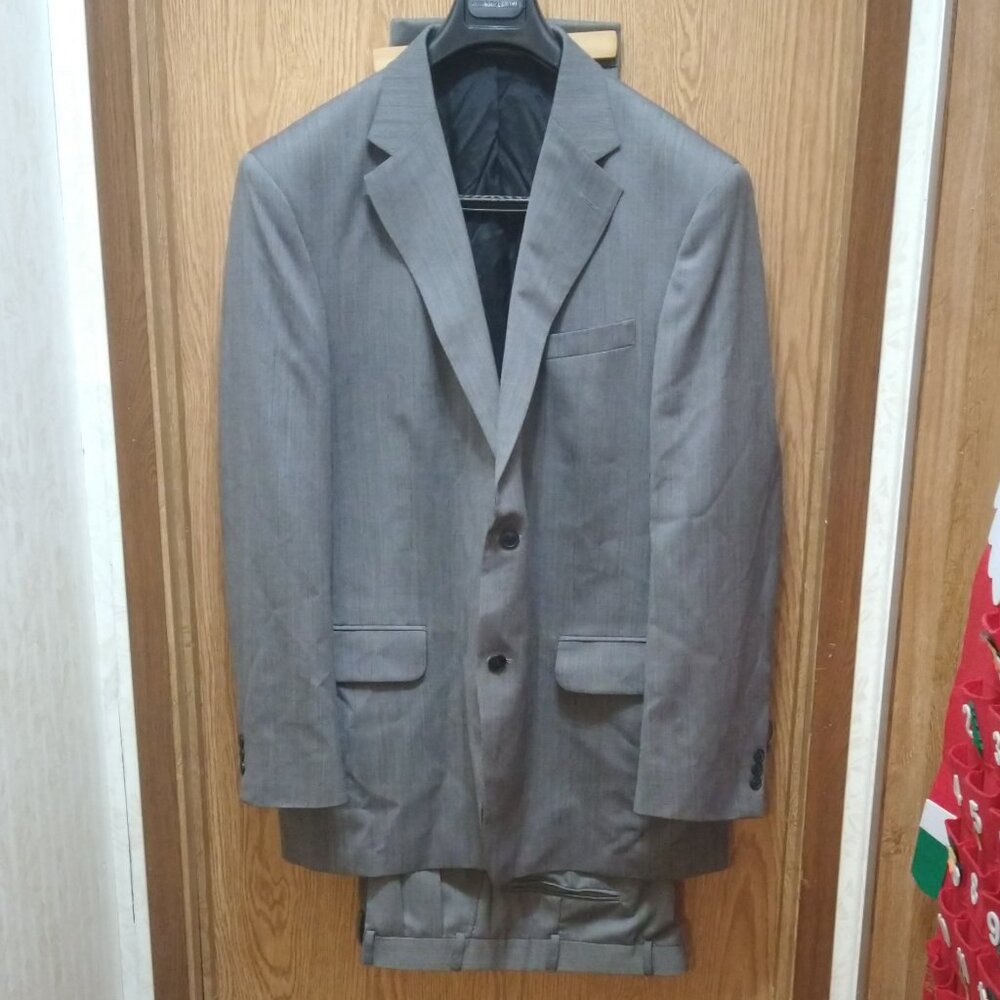 David Taylor Grey Men's Suit And Pants 40X30